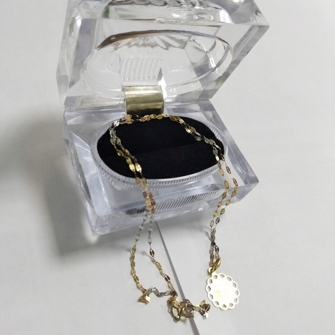 CADENA,MEDALLA RELIGIOSA ORO 14 K 1,60 GRMS (SEMINUEVO)