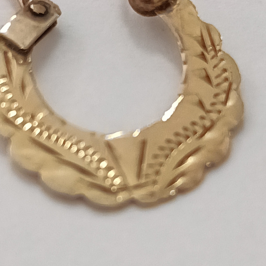 ARRACADAS PAR ORO 14 K 1.5 GRMS (SEMINUEVO)