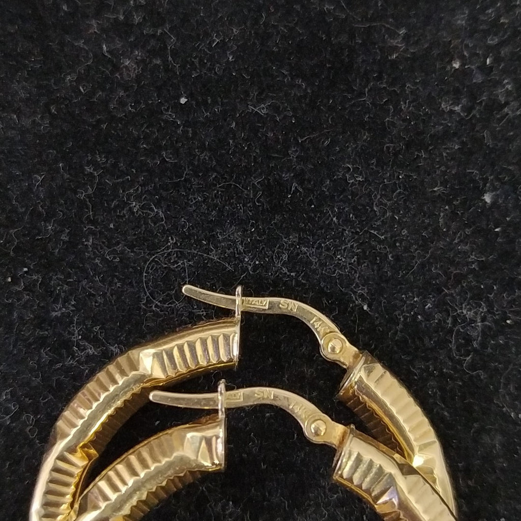 ARRACADAS PAR ORO 14 K 2,10 GRMS (SEMINUEVO)