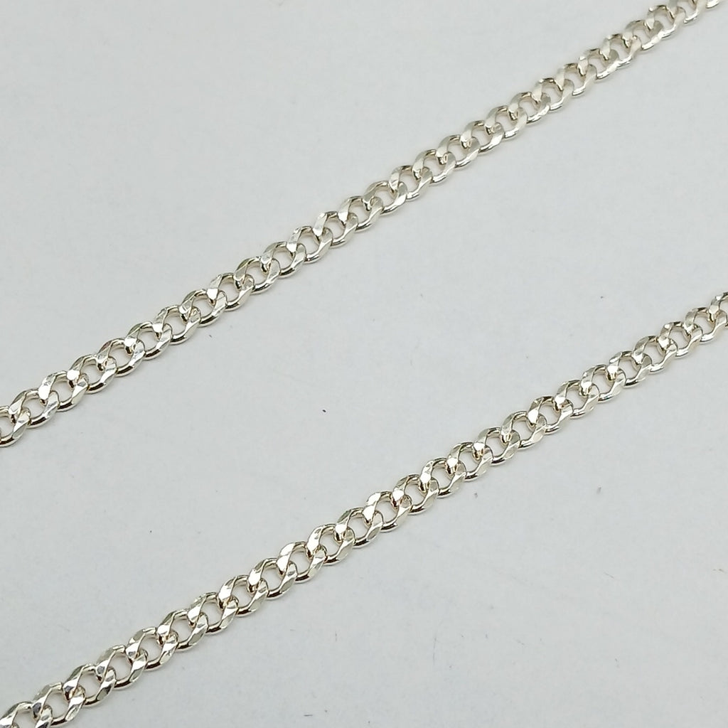 CADENA TEJIDO BARBADO PLATA .925 60 CM 5.5 GR (NUEVO)