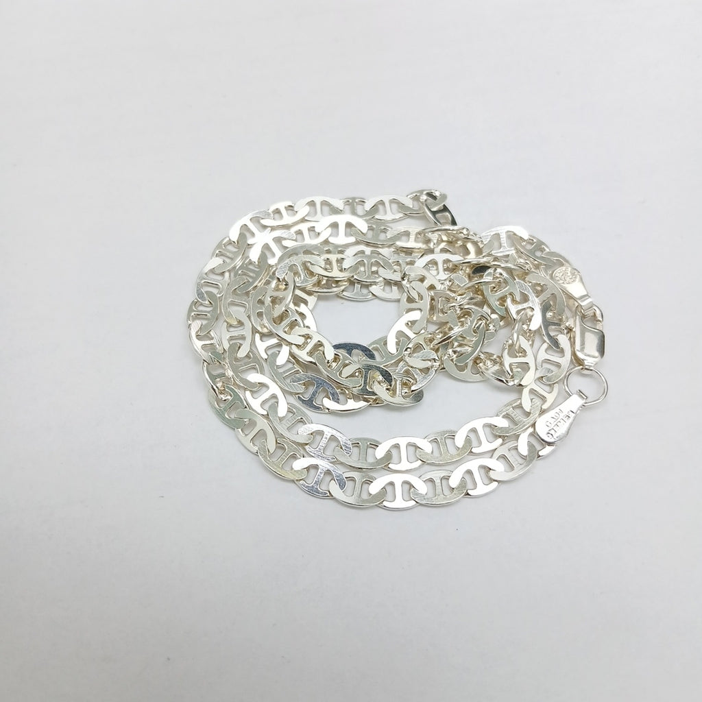 CADENA TEJIDO GUCHI PLATA .925 55 CM 12.7 GR (NUEVO)