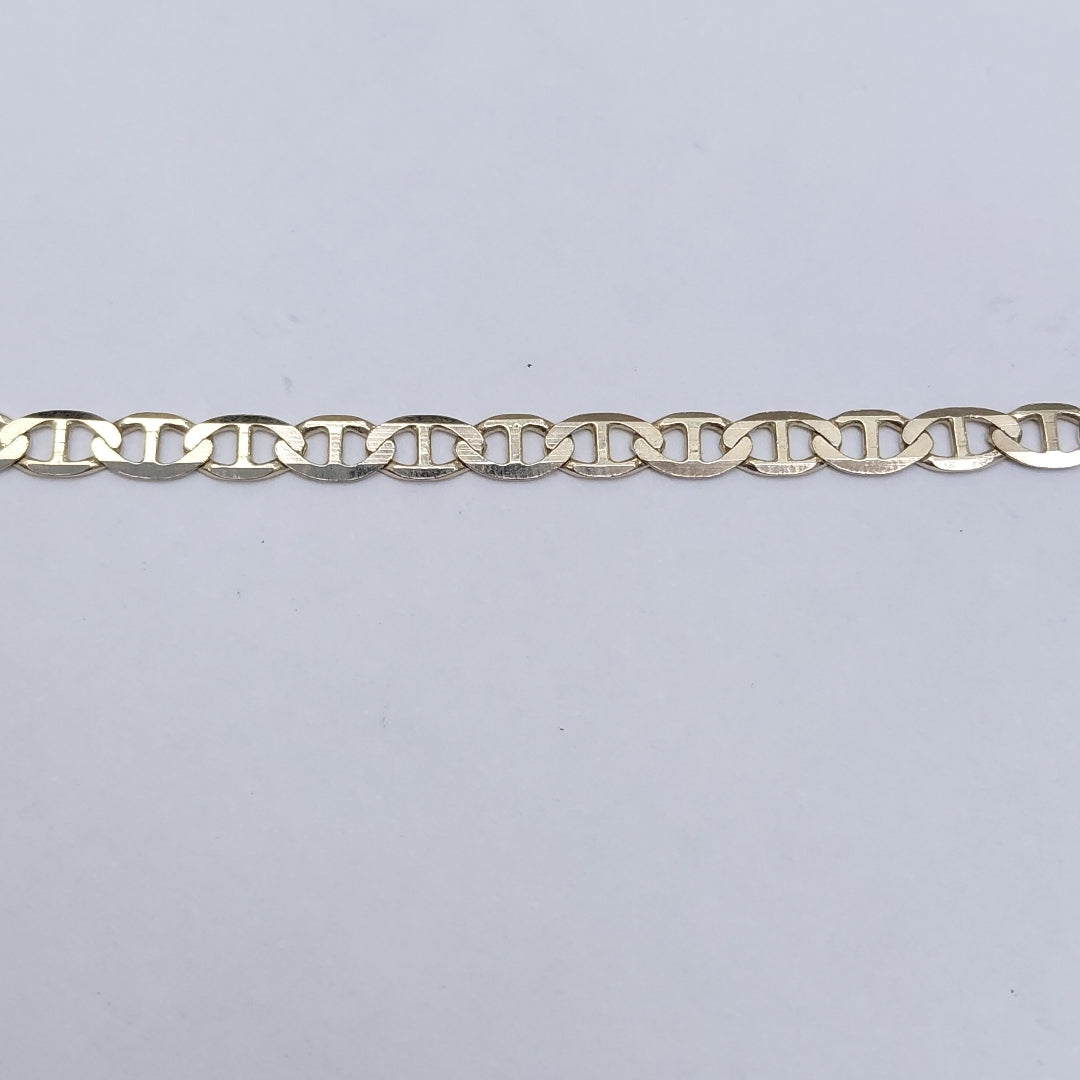 PULSERAS TEJIDO MARINERA ORO 14K 18 CM 3 GR (NUEVO)