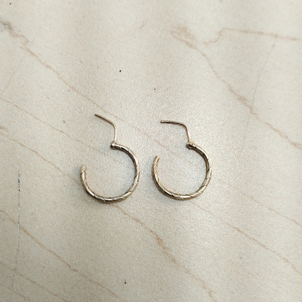 ARRACADAS PAR ORO 14 K 0.7 GRMS (SEMINUEVO)