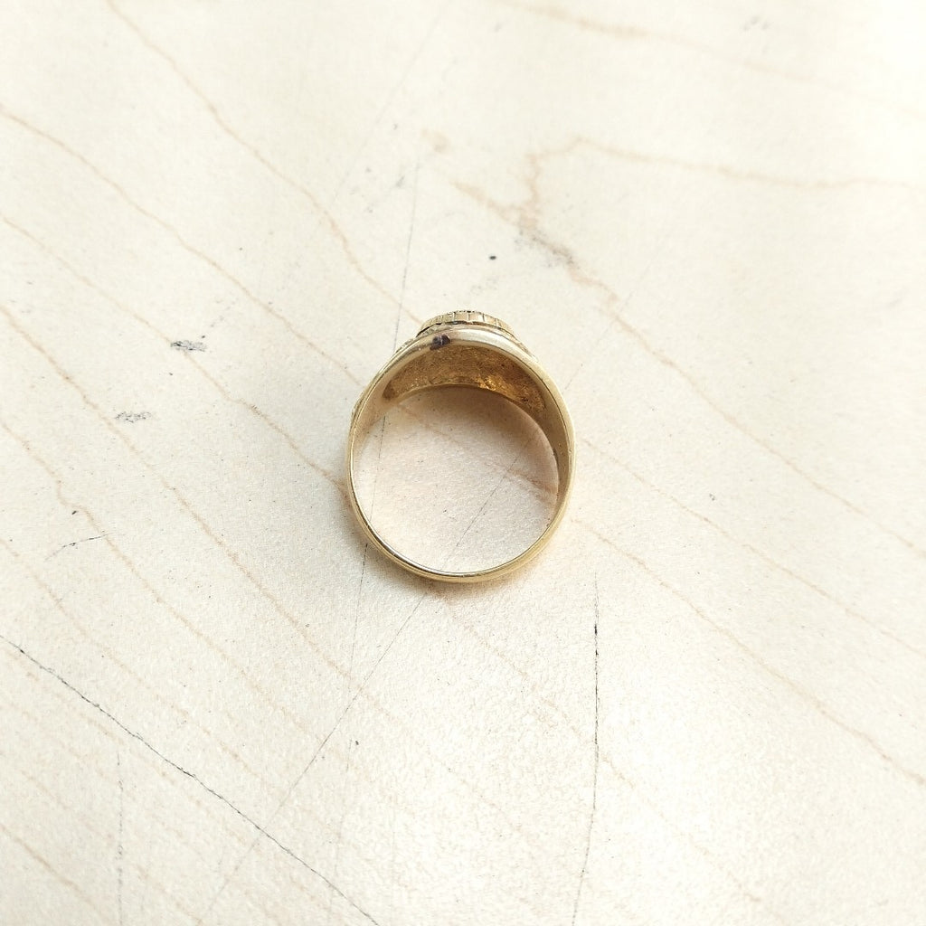 ANILLO DE GRADUACIÓN ORO 14 K 7.5 GRMS (SEMINUEVO)