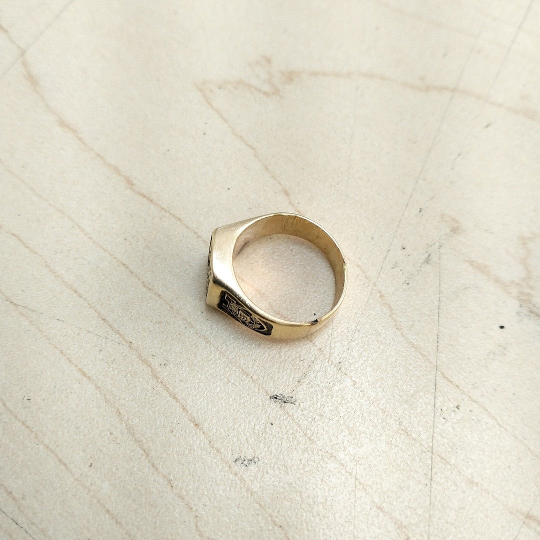 ANILLO DE GRADUACIÓN ORO 14 K 5.9 GRMS (SEMINUEVO)