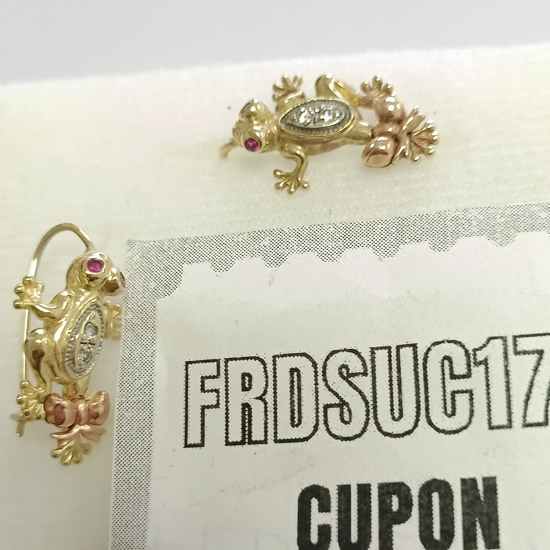 ARETES PAR ORO 10 K 3,60 GRMS (SEMINUEVO)
