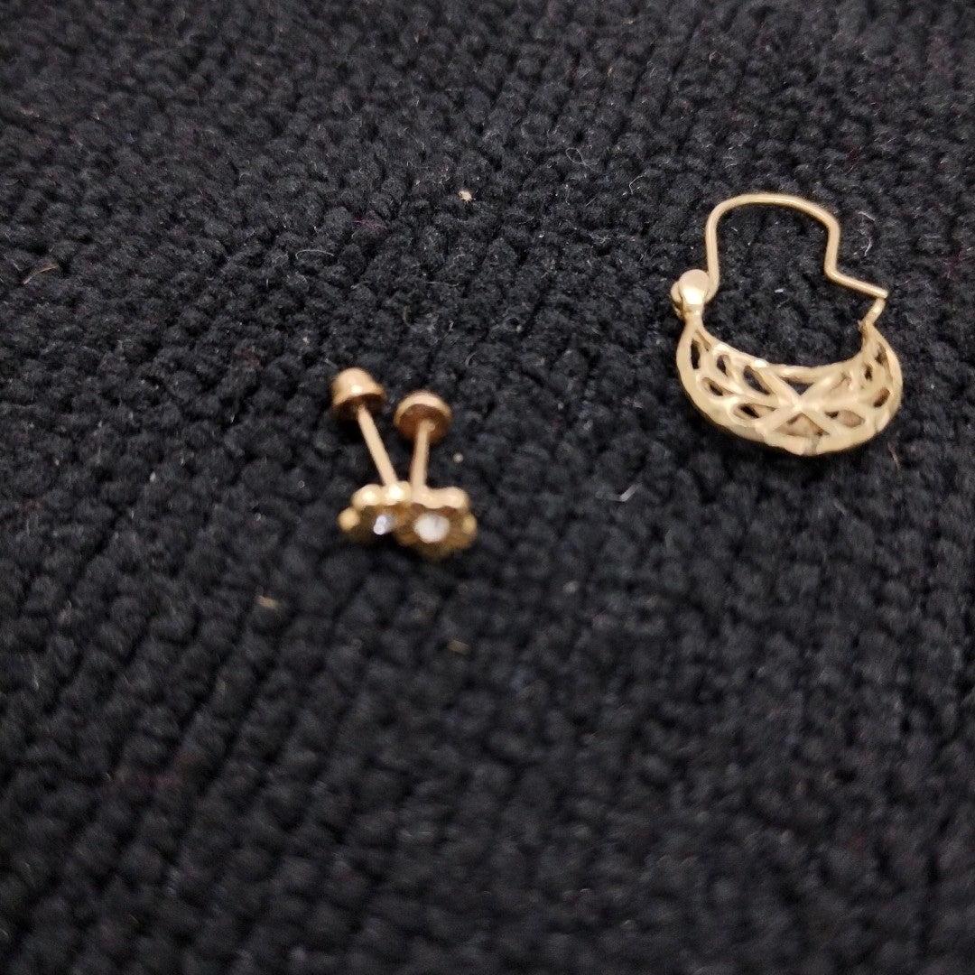 ARETES PAR ORO 10 K 0.6 GRMS (SEMINUEVO)