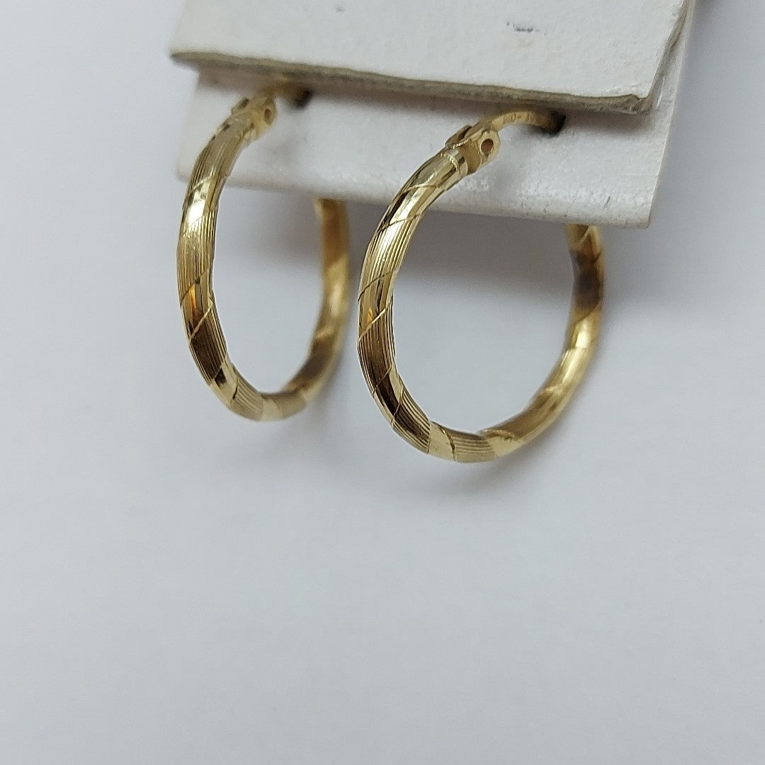 ARRACADAS PAR ORO 14 K 1,80 GRMS (SEMINUEVO)