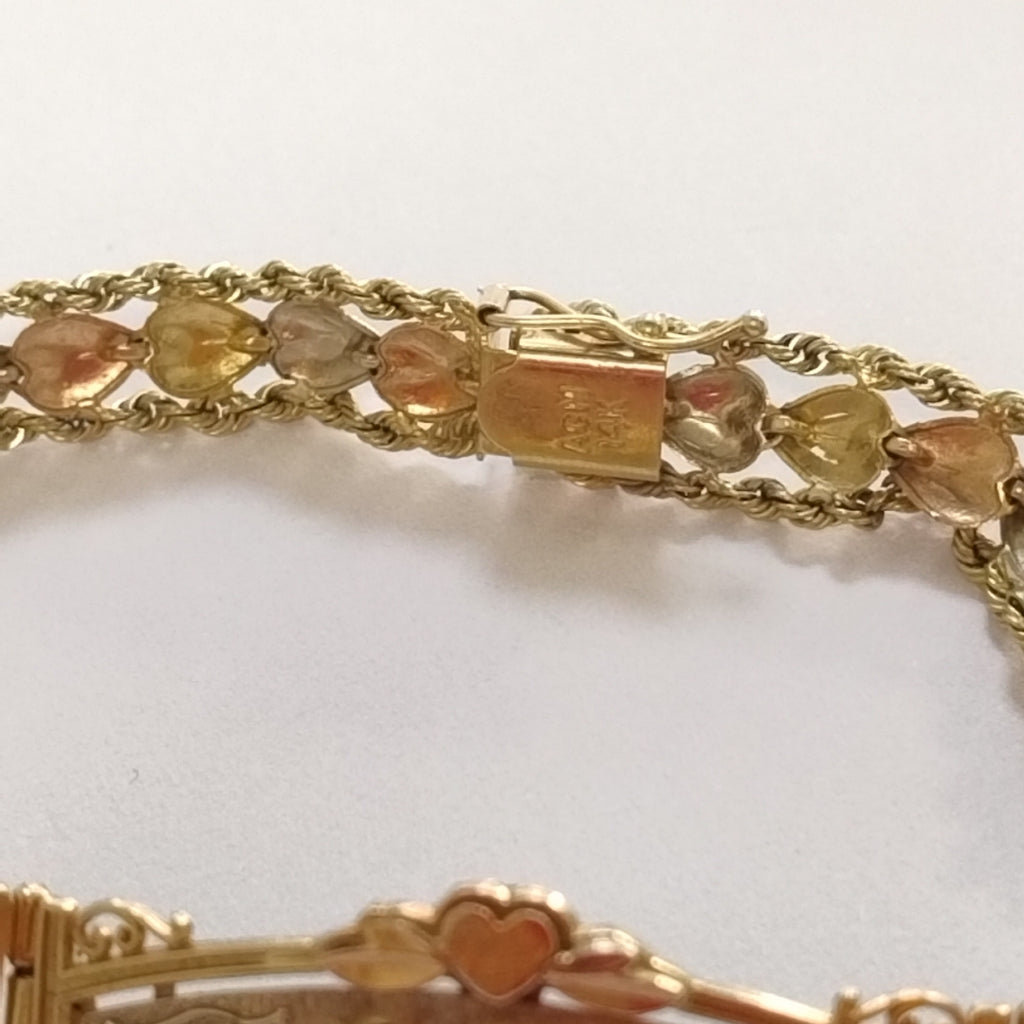 ESCLAVA ORO COMBINADO 14 K 14.2 GRMS (SEMINUEVO)