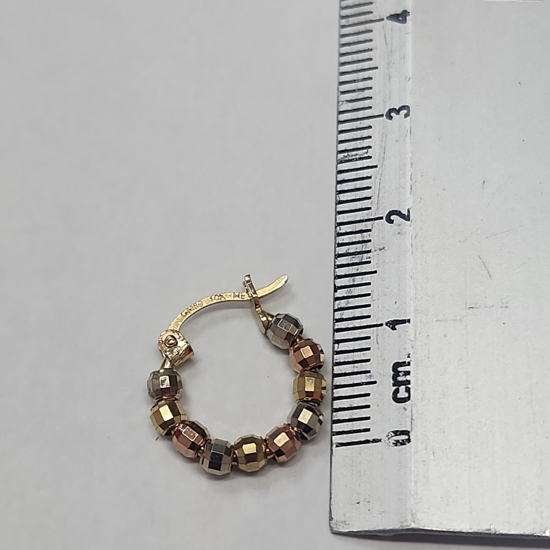 ARRACADAS PAR ORO COMBINADO 10 K 1.5 GRMS (SEMINUEVO)