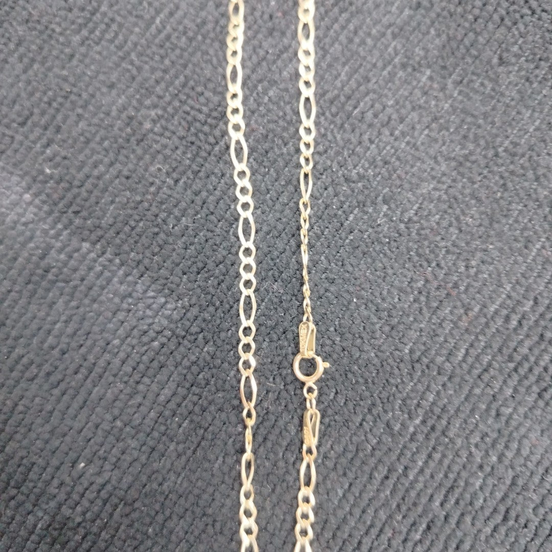 CADENA, MEDALLA RELIGIOSA ORO COMBINADO 10 K 4.8 GRMS (SEMINUEVO)