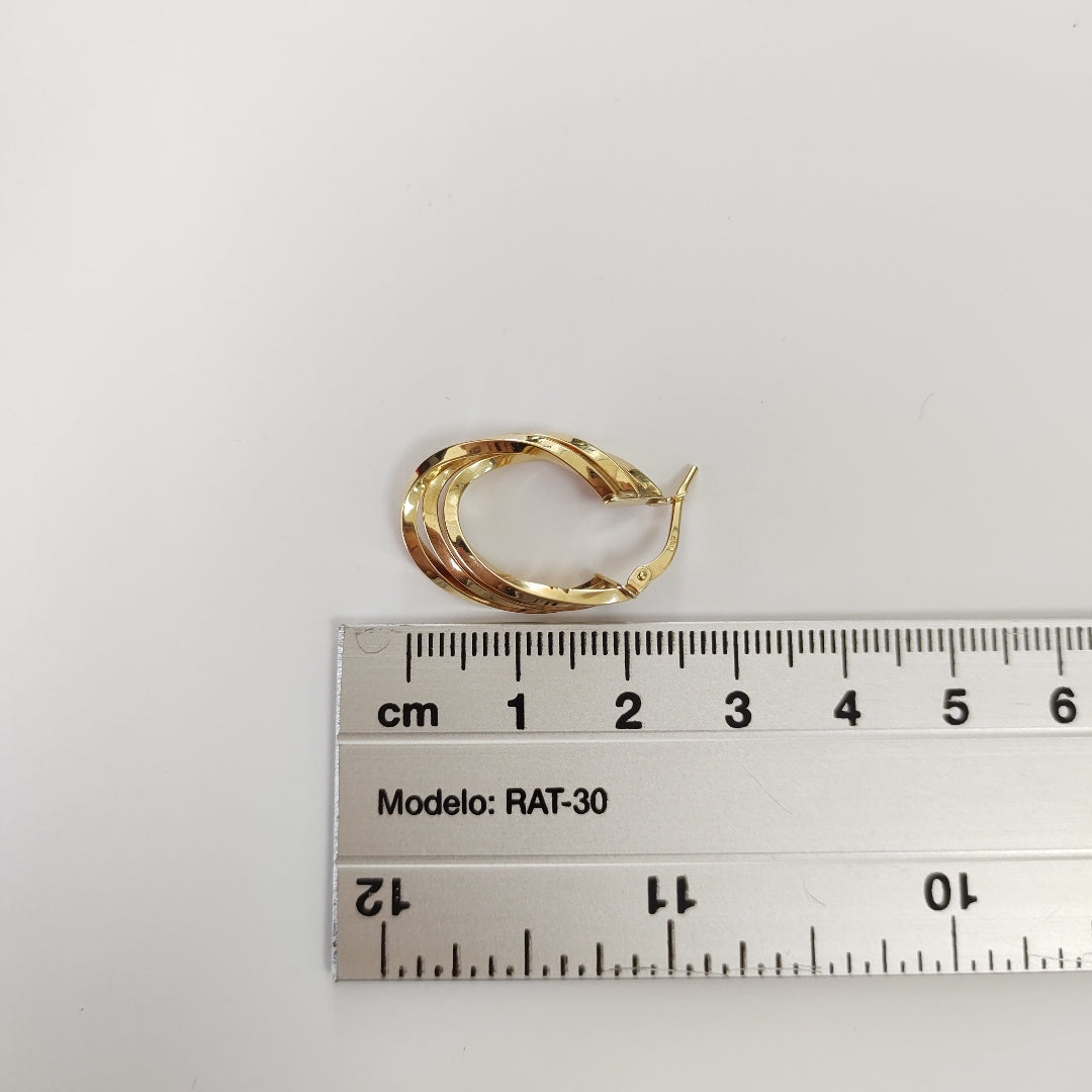 ARRACADAS PAR ORO 14 K 2.7 GRMS (SEMINUEVO)