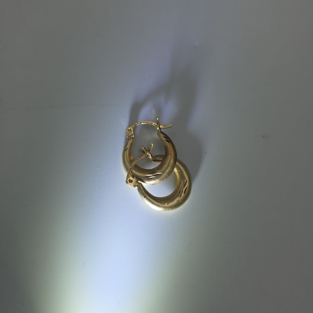 ARRACADAS PAR ORO 14 K 1.3 GRMS (SEMINUEVO)