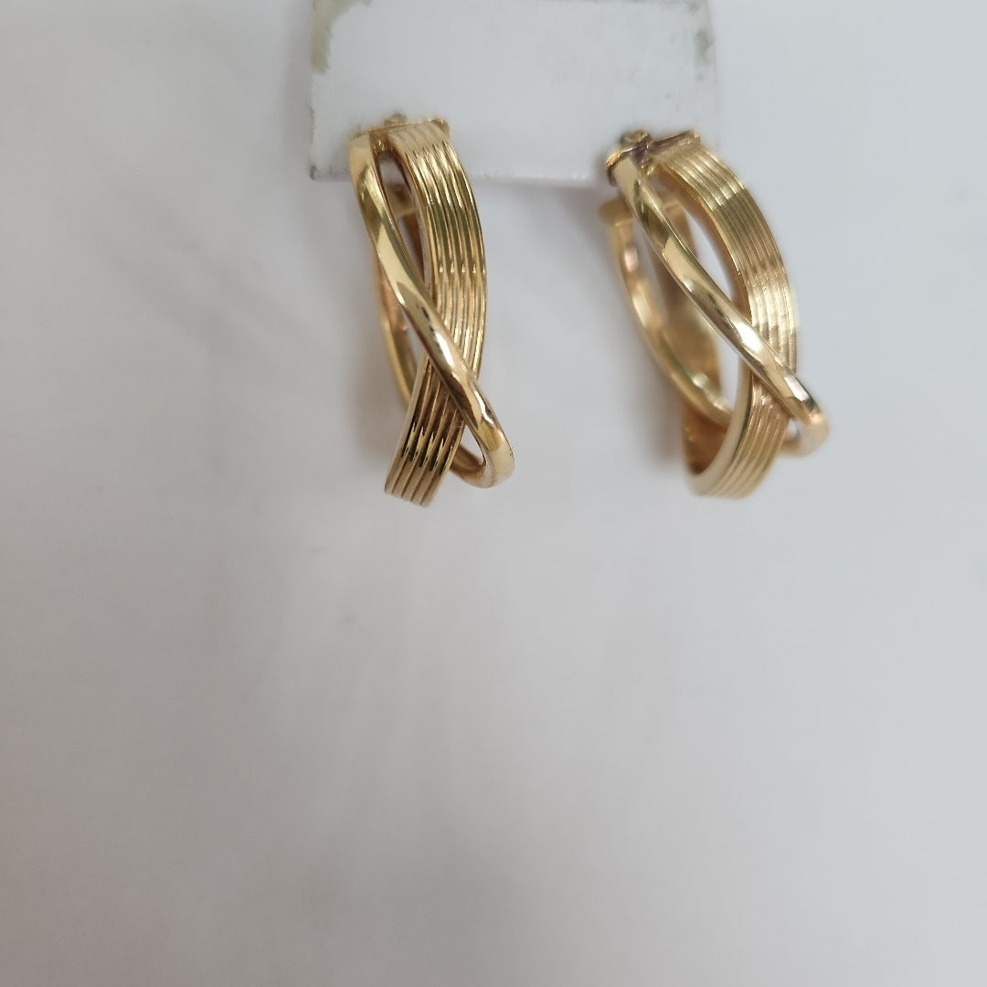 ARRACADAS PAR ORO 14 K 4.5 GRMS (SEMINUEVO)