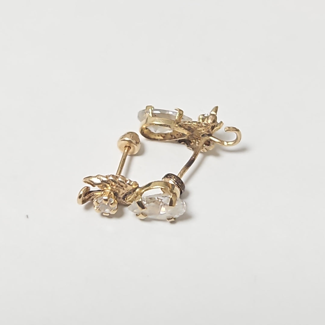 ARETES PAR ORO 10 K 0,60 GRMS (SEMINUEVO)