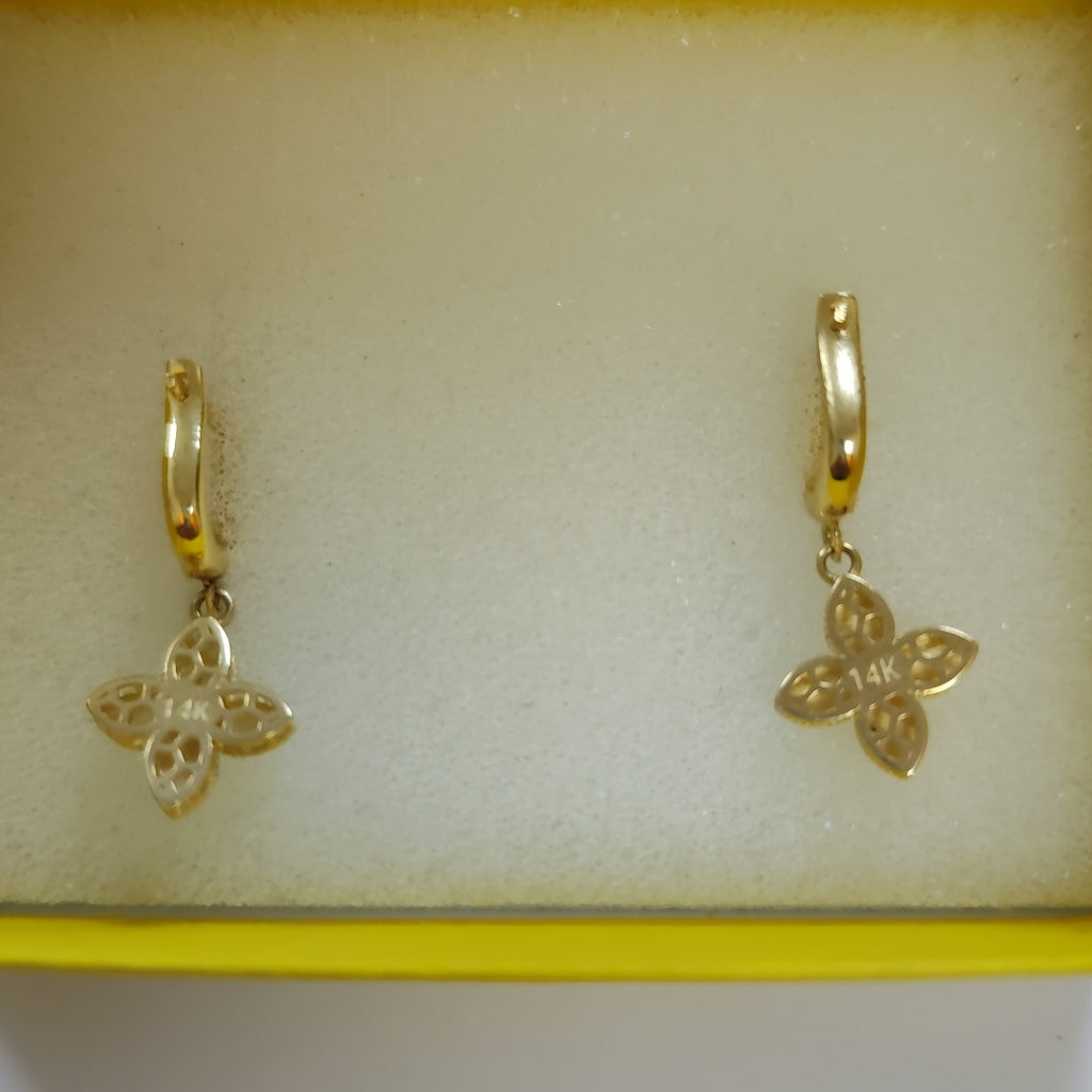 BROQUELES ORO 14K 3.2 (NUEVO)