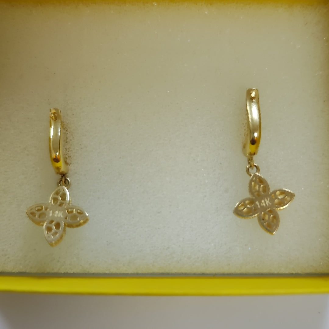 BROQUELES ORO 14K 3.2 (NUEVO)
