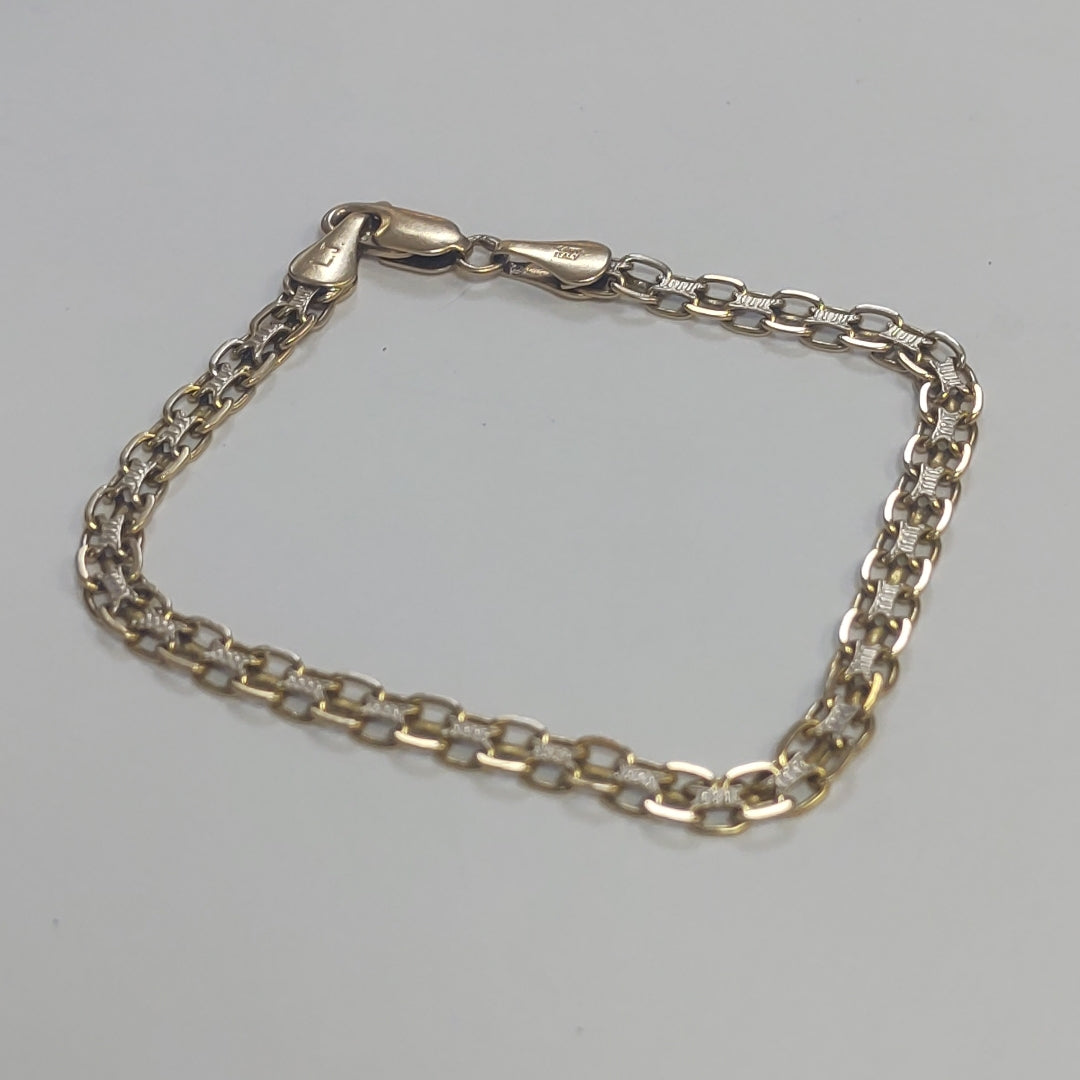 PULSERA ORO,RODIADO 14 K 5,10 GRMS (SEMINUEVO)