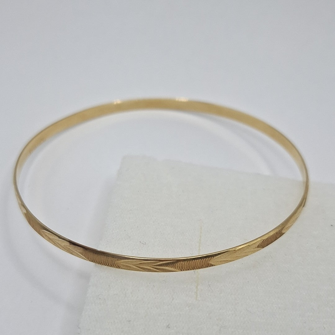 PULSERA RIGIDA ORO 14 K 6 GRMS (SEMINUEVO)