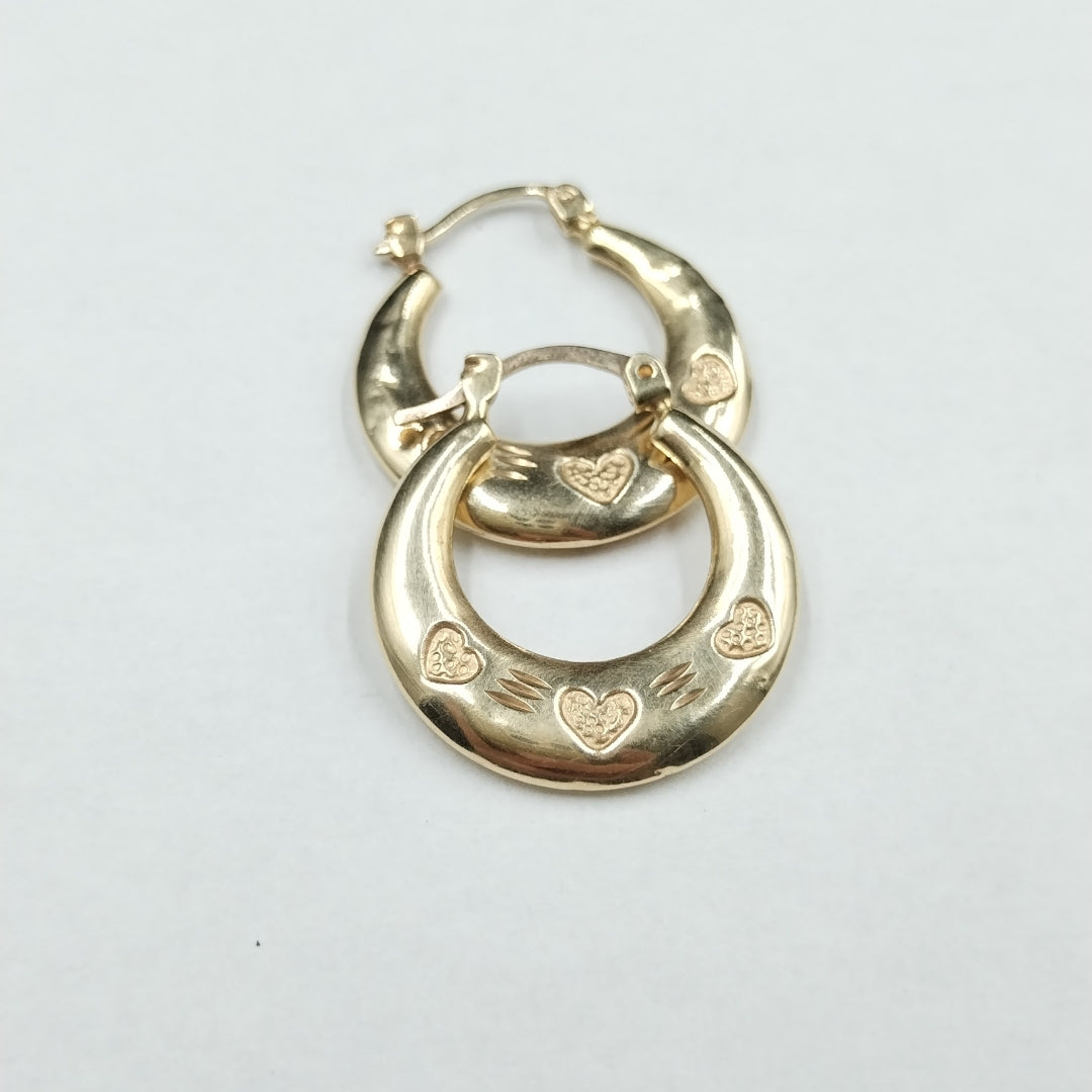ARETES PAR ORO 14 K 2.3 GRMS (SEMINUEVO)