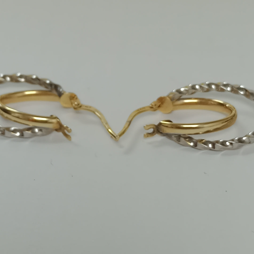 ARRACADAS PAR ORO 14 K 1.5 GRMS (SEMINUEVO)