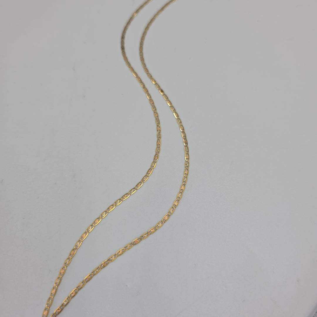 CADENA ORO, ORO COMBINADO 10 K 2 GRMS (SEMINUEVO)
