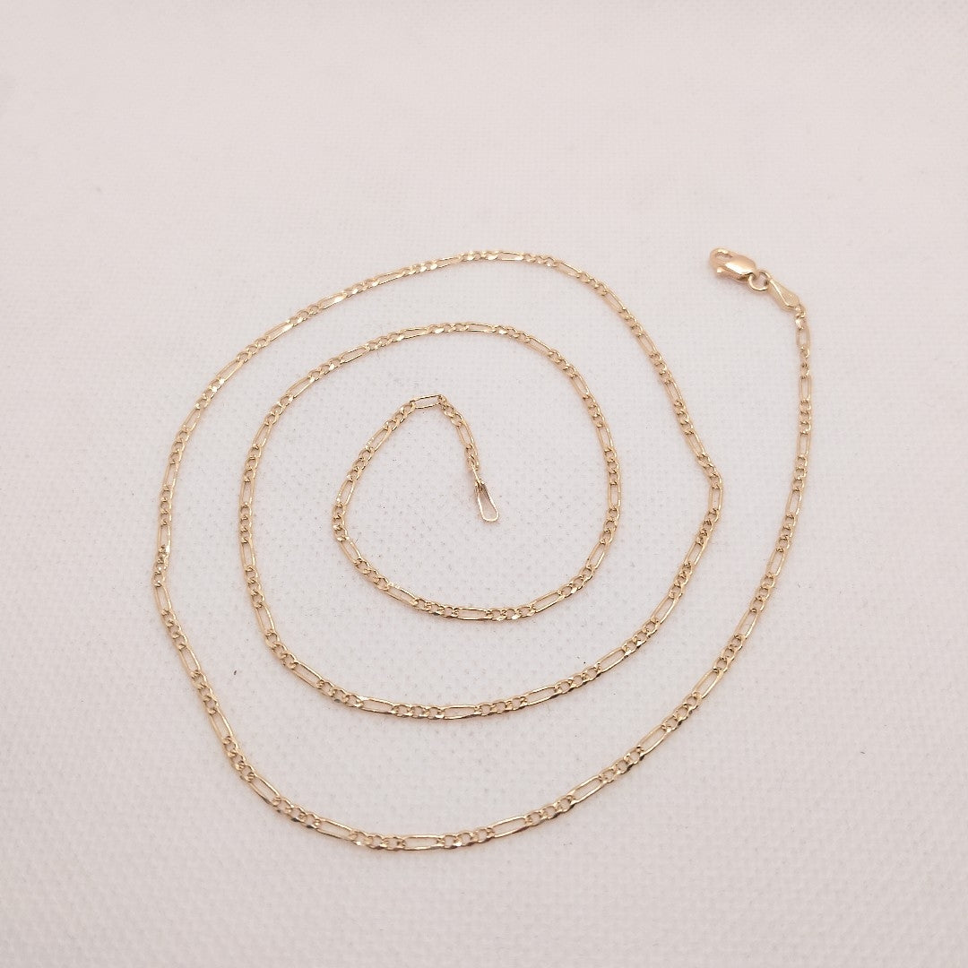 CADENAS 3X1 ORO 14K 55 CM 4 GR (NUEVO)