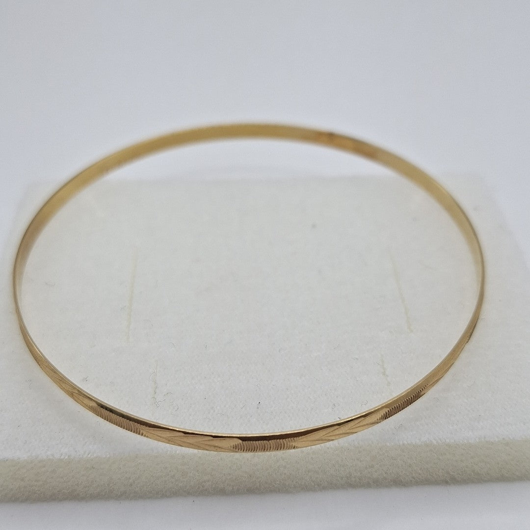 PULSERA RIGIDA ORO 14 K 5.4 GRMS (SEMINUEVO)
