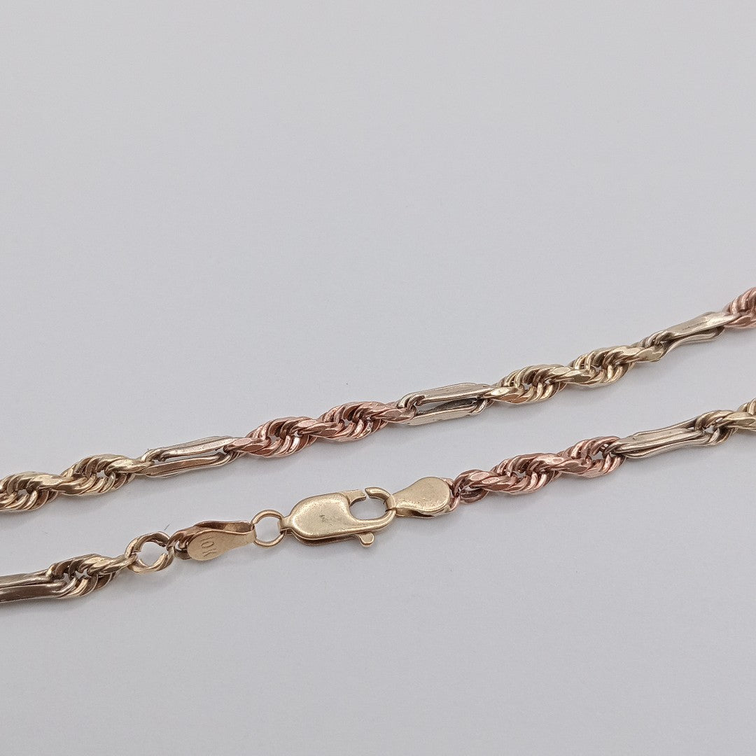 PULSERA ORO COMBINADO 10 K 4,50 GRMS (SEMINUEVO)