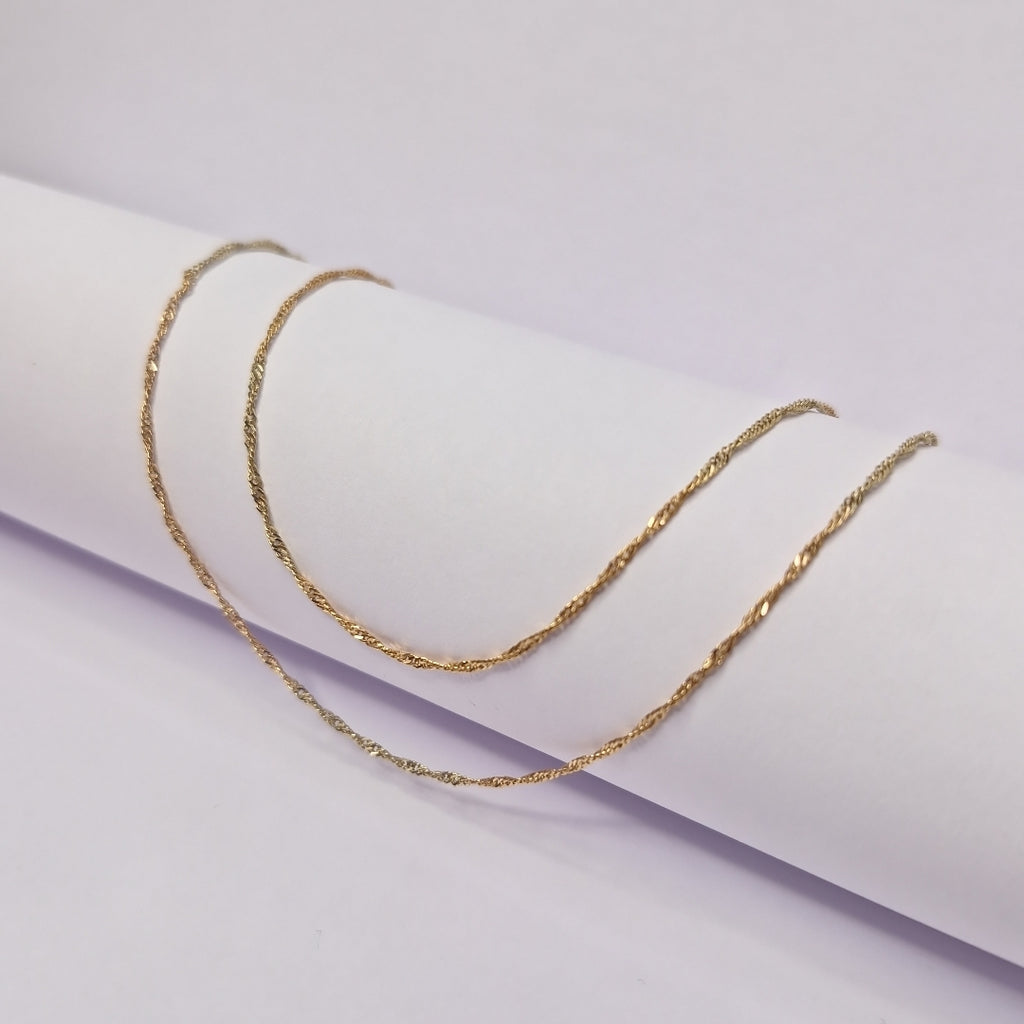 CADENA ORO COMBINADO 14 K 1,70 GRMS (SEMINUEVO)