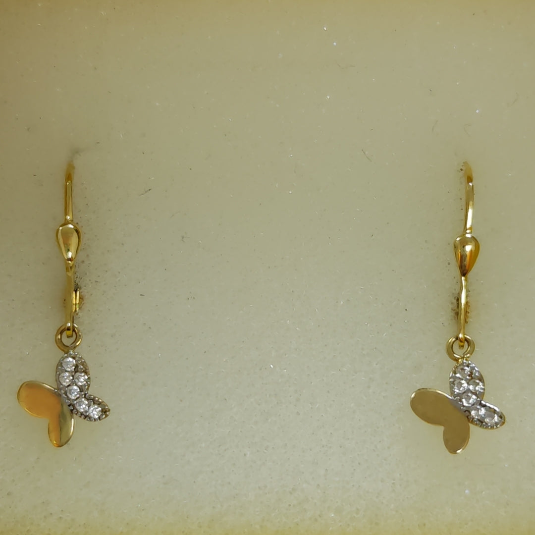 BROQUELES ORO 14K 1.8 (NUEVO)