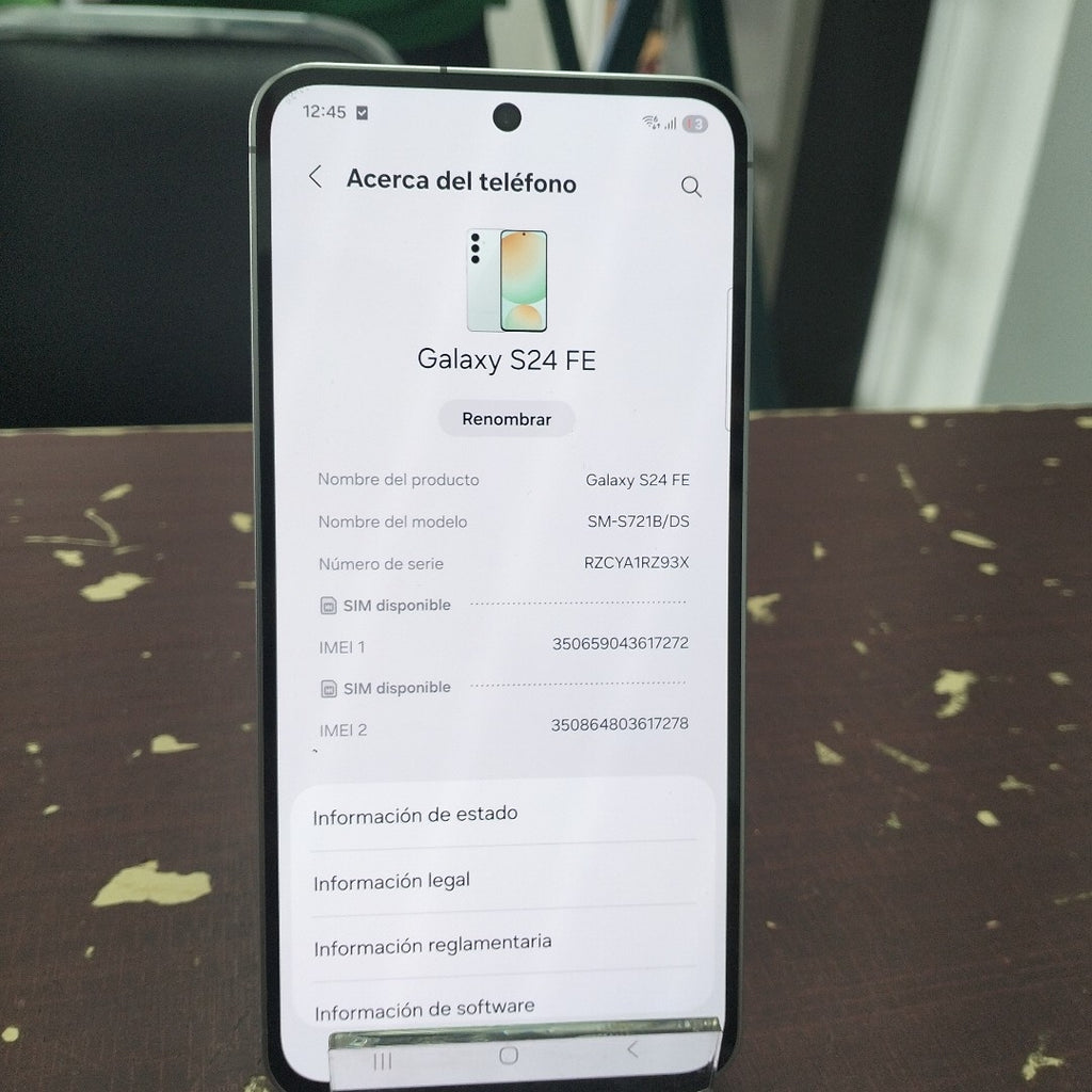 CELULAR SAMSUNG GALAXY S24 FE SM-S721B 256 GB 8 GB RAM (SEMINUEVO)