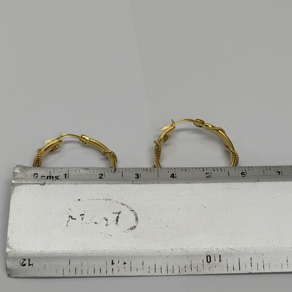 ARRACADAS PAR ORO 14 K 3.7 GRMS (SEMINUEVO)