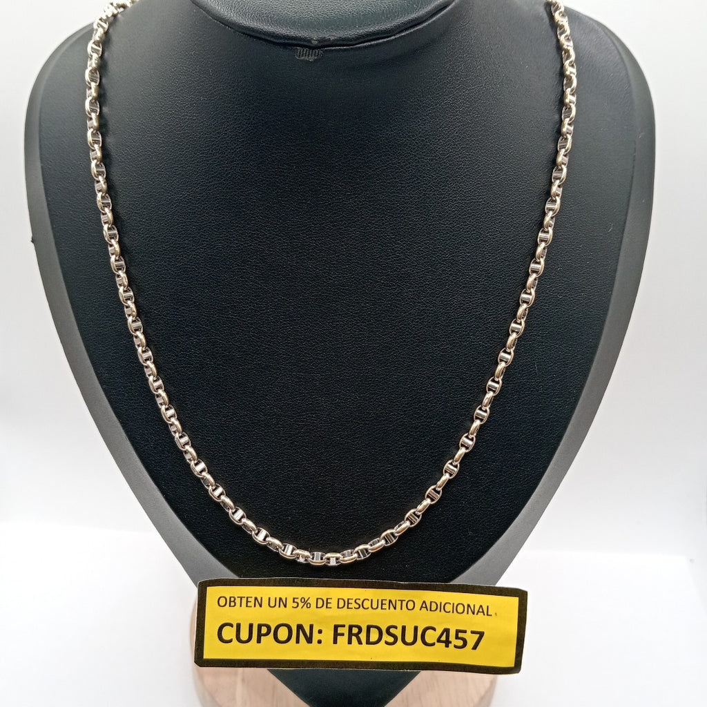 CADENA ORO BLANCO 14 K 8,90 GRMS (SEMINUEVO)