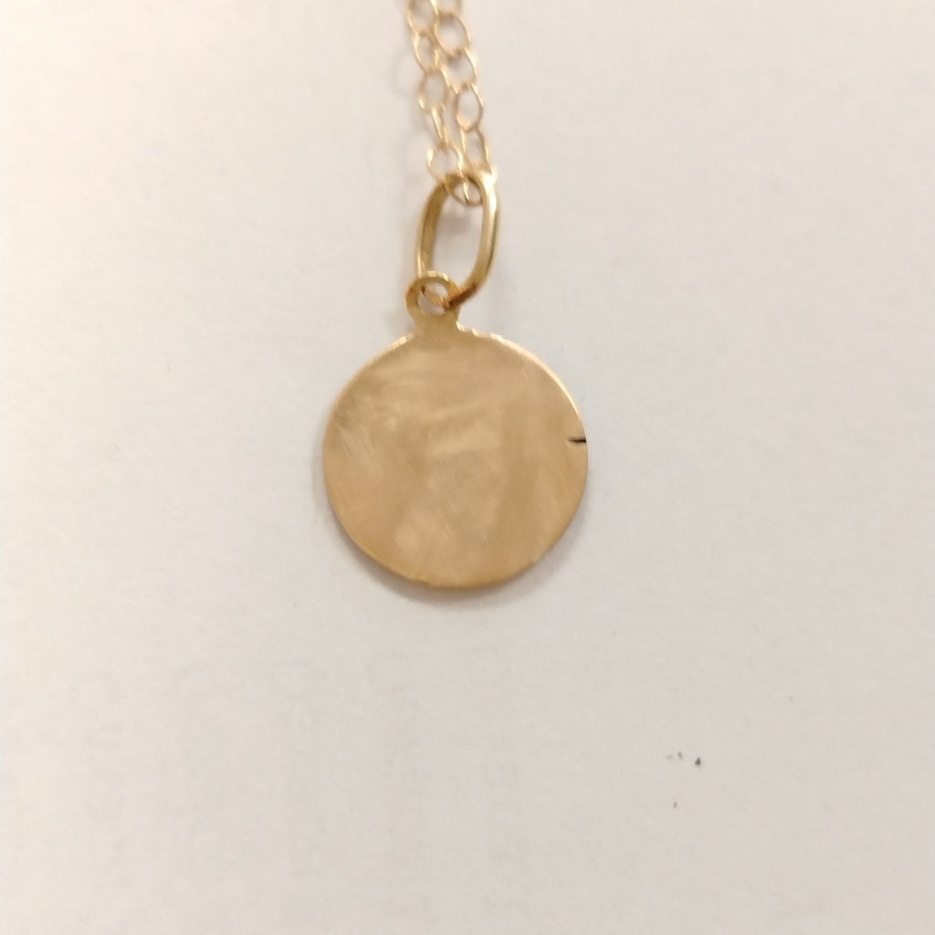 CADENA,MEDALLA RELIGIOSA ORO 14 K 1,60 GRMS (SEMINUEVO)