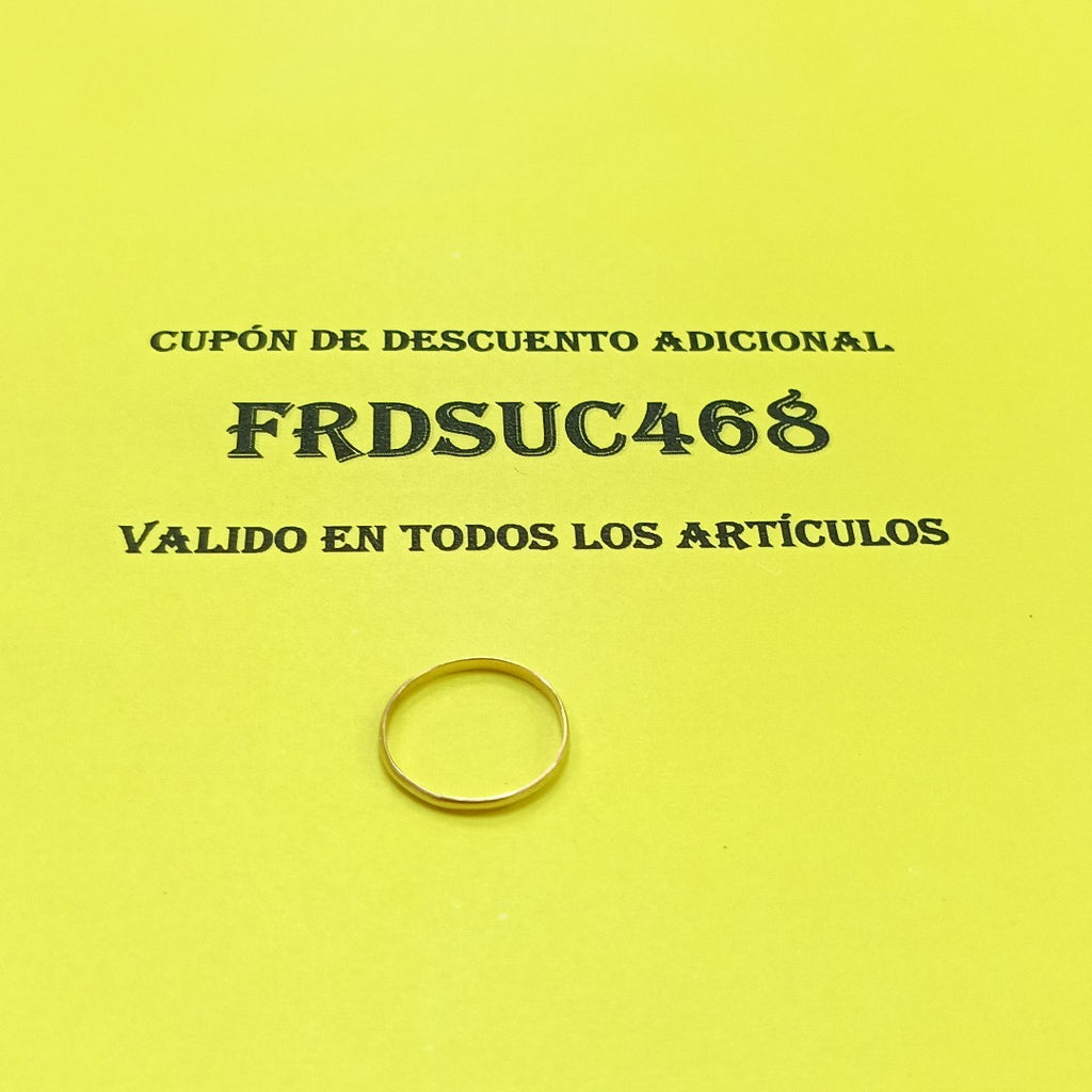 ARGOLLA ORO 10 K 0.6 GRMS (SEMINUEVO)
