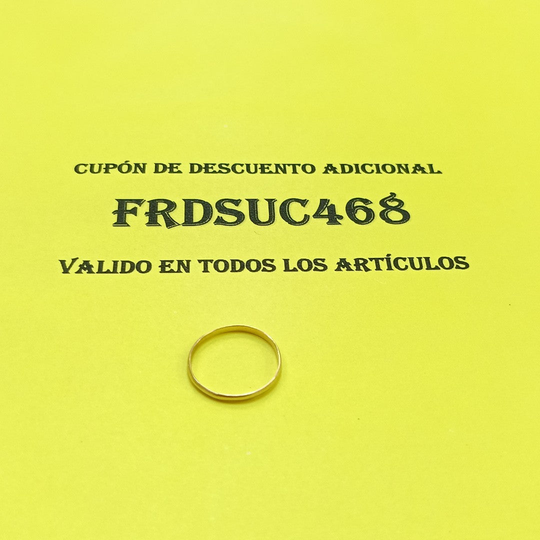 ARGOLLA ORO 10 K 0.6 GRMS (SEMINUEVO)