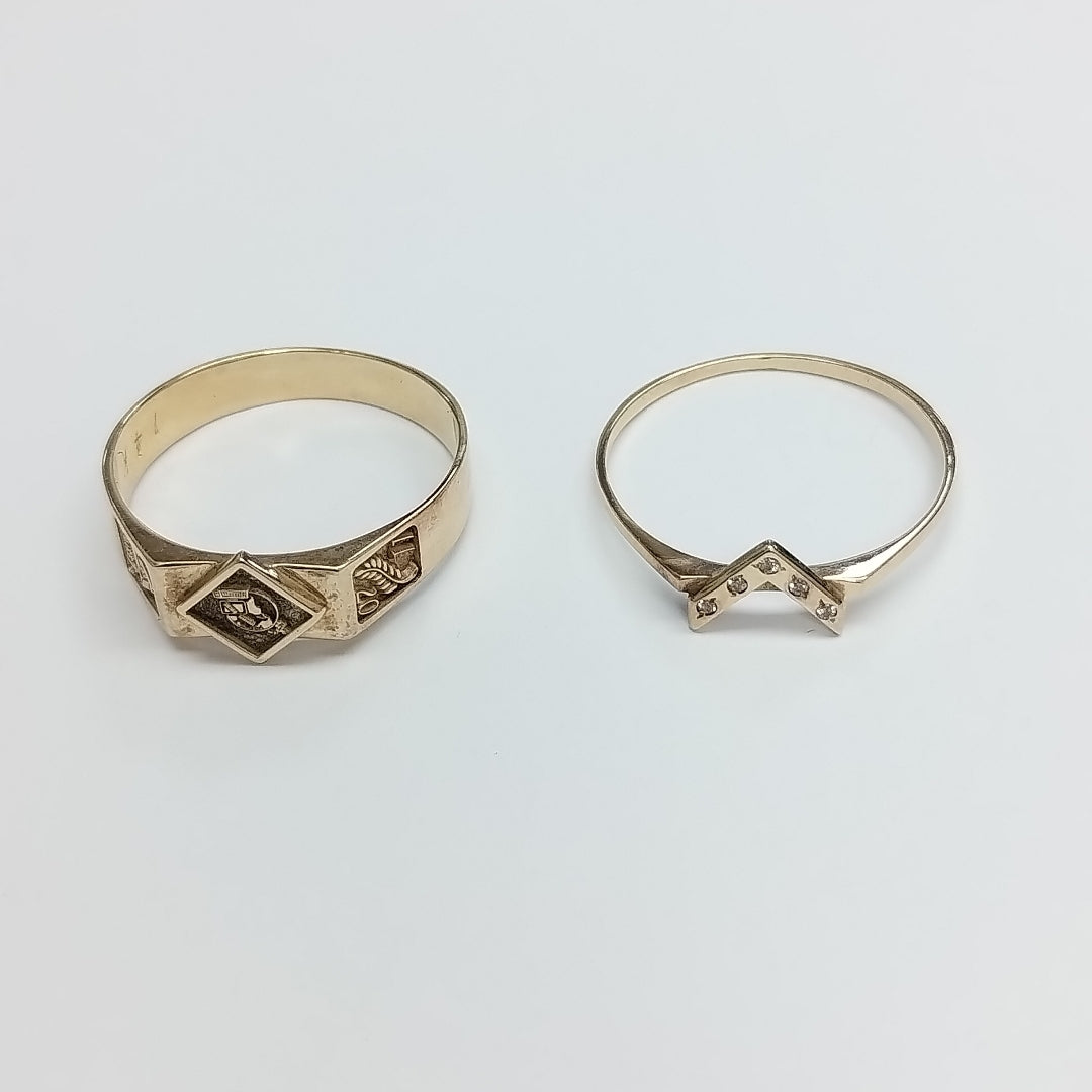 ANILLO DE GRADUACIÓN ORO 10 K 7,00 GRMS (SEMINUEVO)