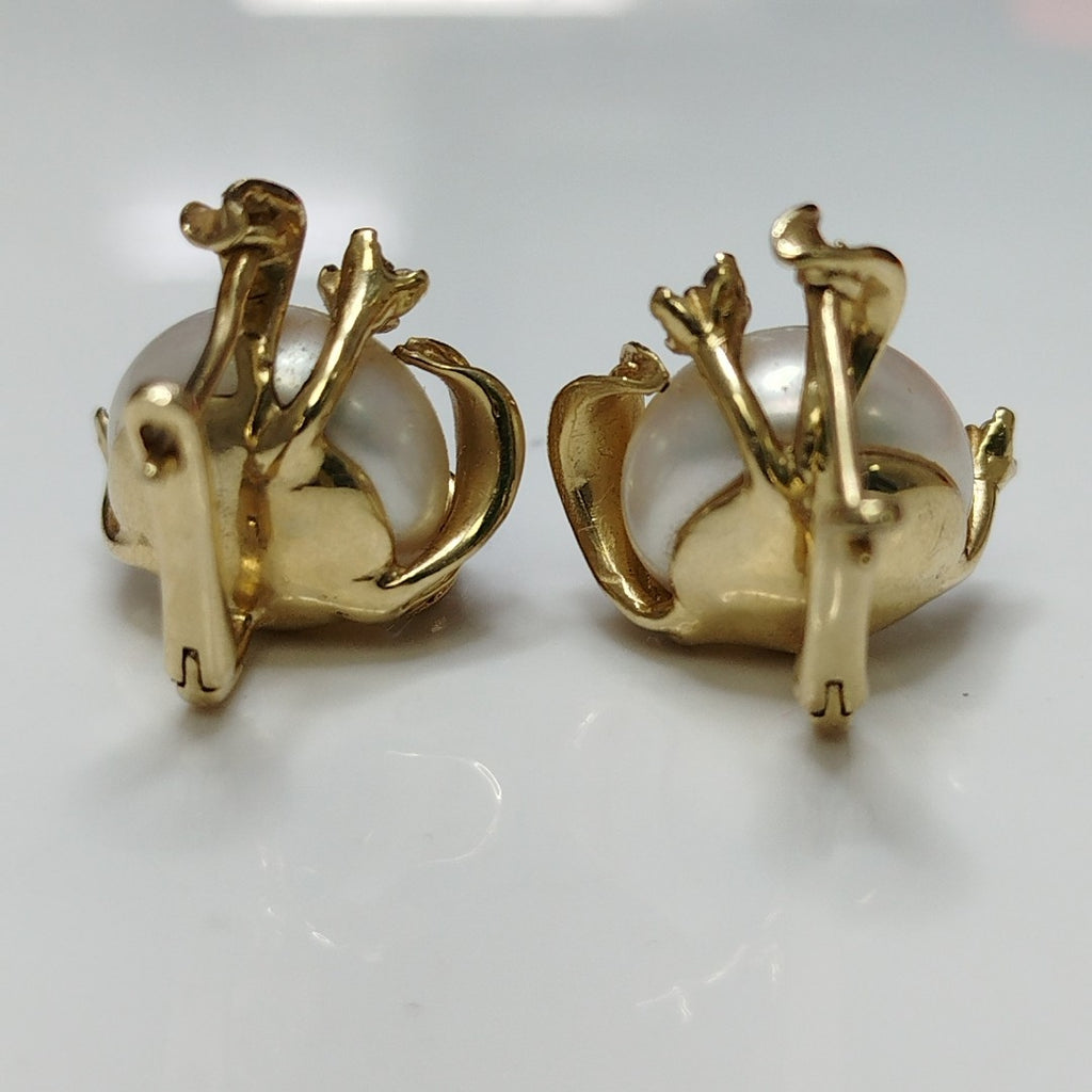 ARETES PAR ORO 14 K 11.4 GRMS (SEMINUEVO)