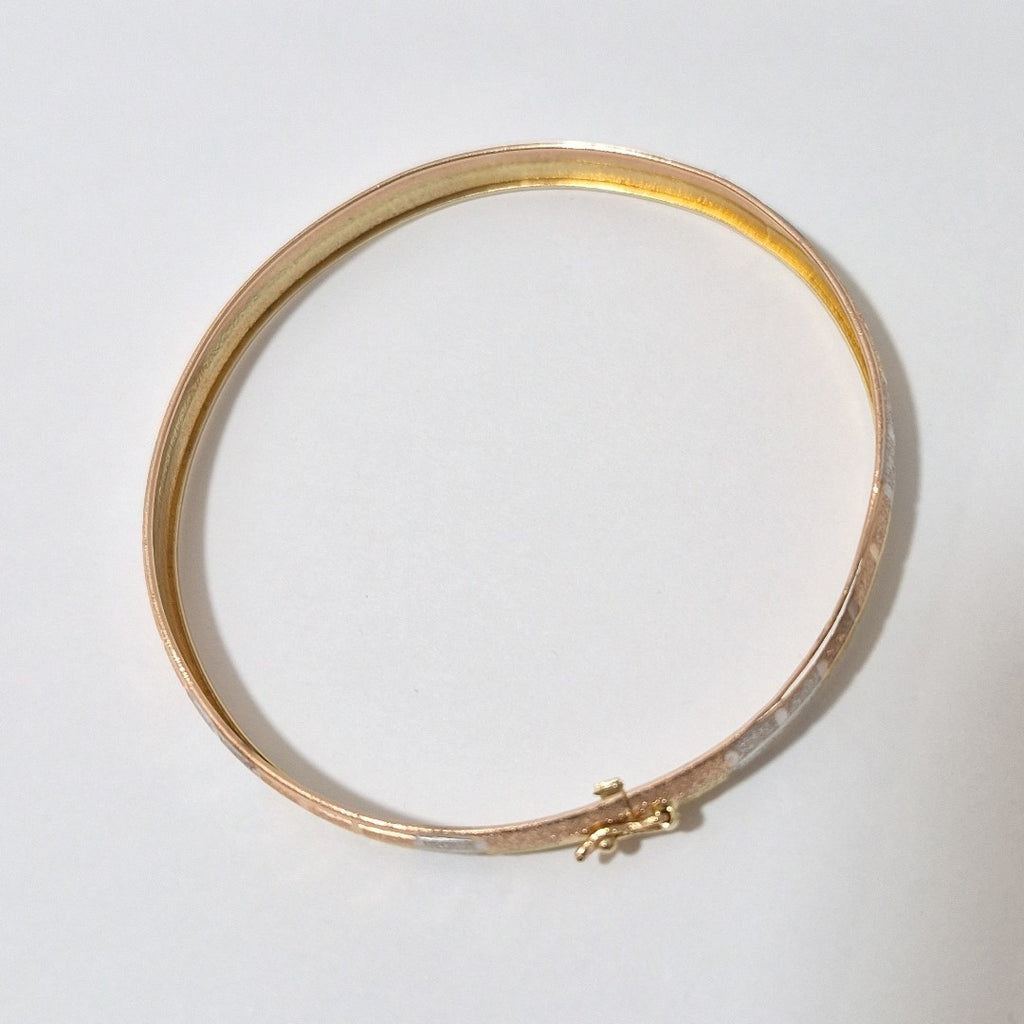 PULSERA RIGIDA ORO COMBINADO 14 K 6,20 GRMS (SEMINUEVO)