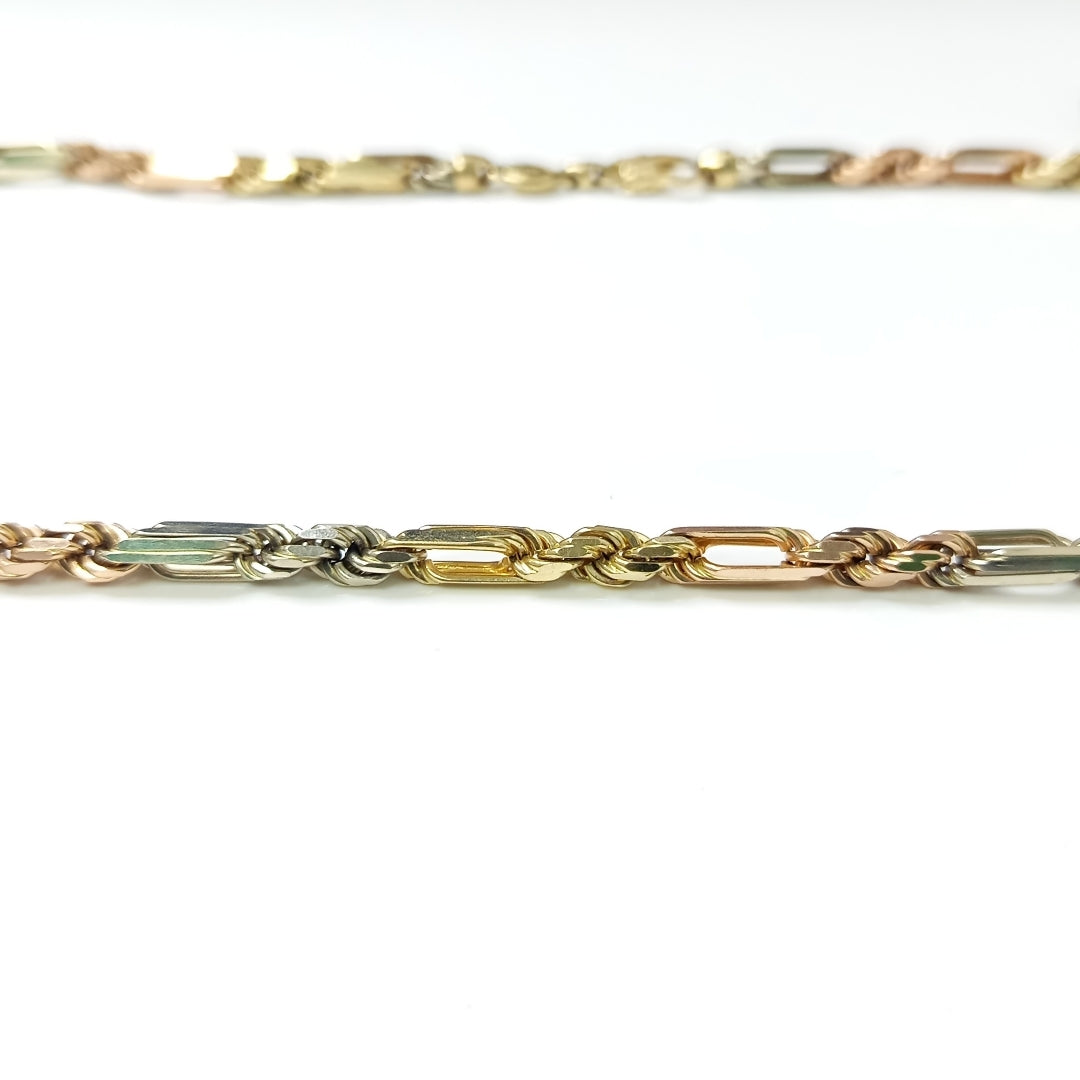 CADENA ORO, ORO COMBINADO 14 K 71.4 GRMS (SEMINUEVO)