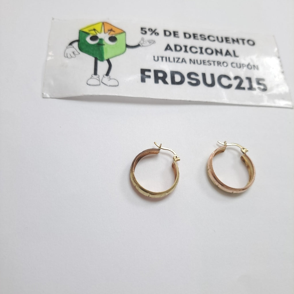 ARRACADAS PAR ORO 10 K 2 GRMS (SEMINUEVO)