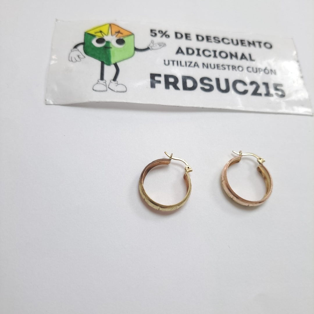 ARRACADAS PAR ORO 10 K 2 GRMS (SEMINUEVO)