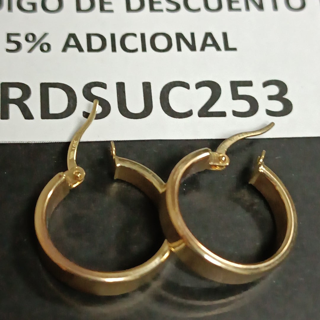 ARRACADAS PAR ORO 10 K 1.5 GRMS (SEMINUEVO)