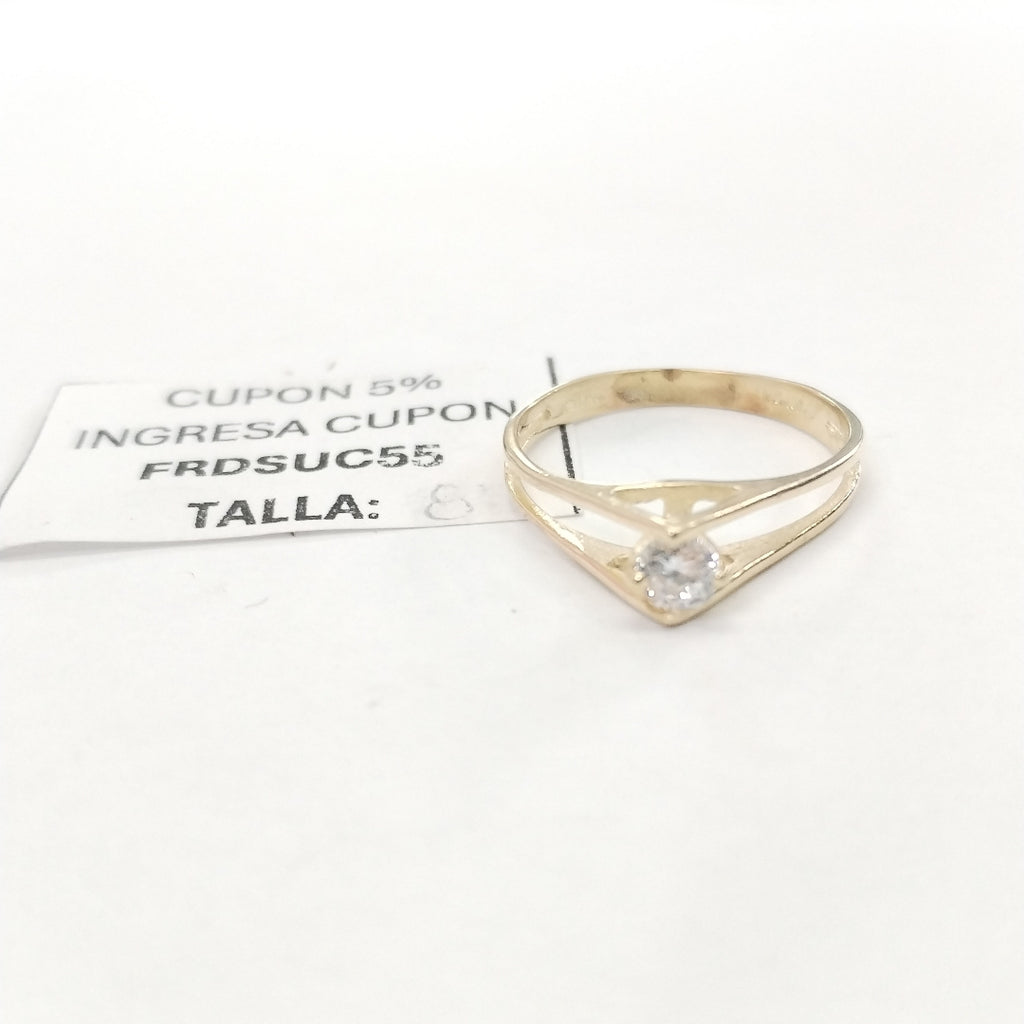 SOLITARIO ORO 14 K 1.8 GRMS (SEMINUEVO)