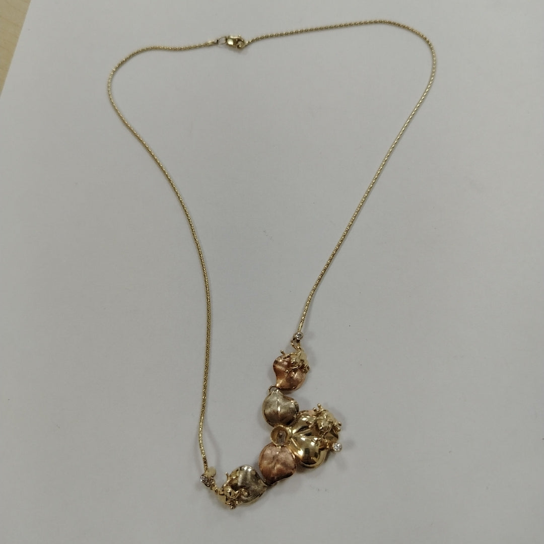 GARGANTILLA ORO, ORO COMBINADO 14 K 8.4 GRMS (SEMINUEVO)