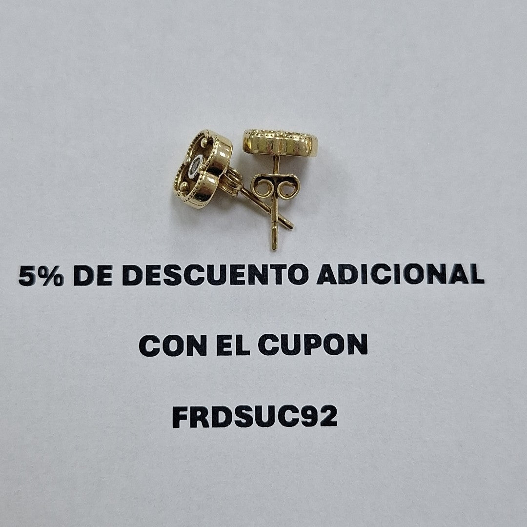 BROQUELES PAR ORO 14 K 1.6 GRMS (SEMINUEVO)