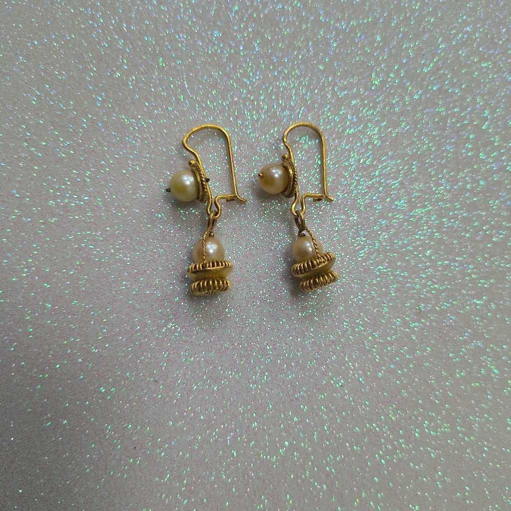 ARETES PAR ORO 10 K 6.7 GRMS (SEMINUEVO)