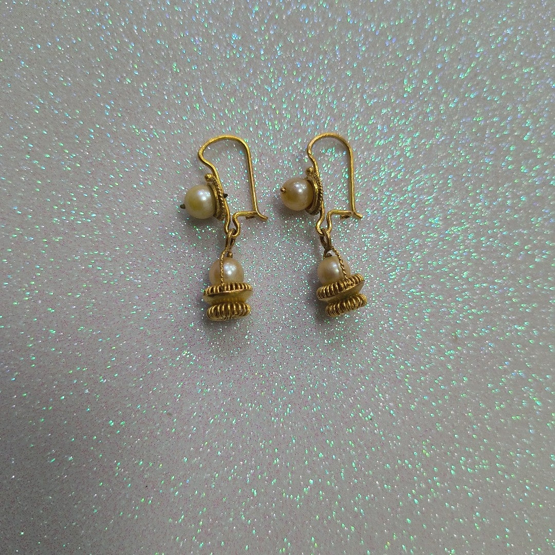 ARETES PAR ORO 10 K 6.7 GRMS (SEMINUEVO)