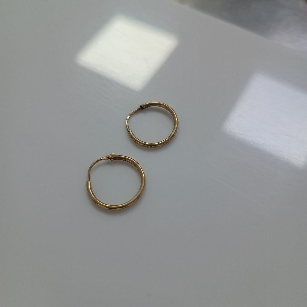 ARRACADAS PAR ORO 10 K 1 GRMS (SEMINUEVO)